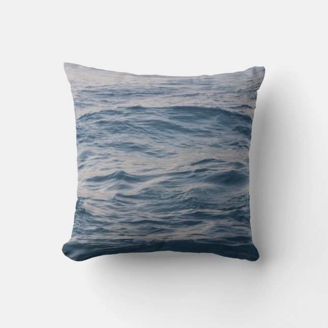 Coussin Eau de mer de près  (Recto)