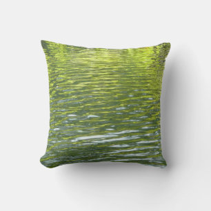Coussin Eaux d'Oak Creek Nature jaune et verte Photo