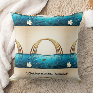 Coussin "Eaux Tranquilles Coulent"