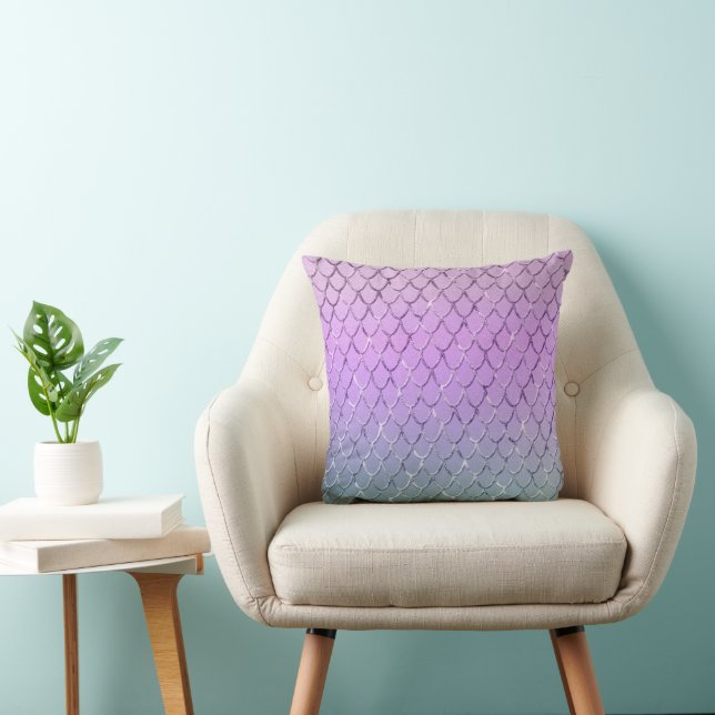 Coussin Écaille de princesse sirène 6 (Chaise)