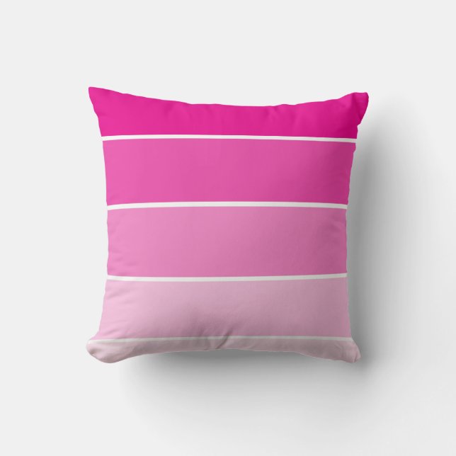 Coussin Échantillons de peinture rose vif (Recto)