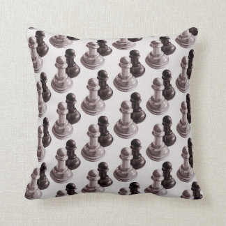Coussin Échecs de motif de gages dessinés par crayon