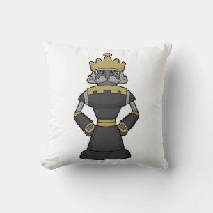 Coussin Échecs King Crown Chess