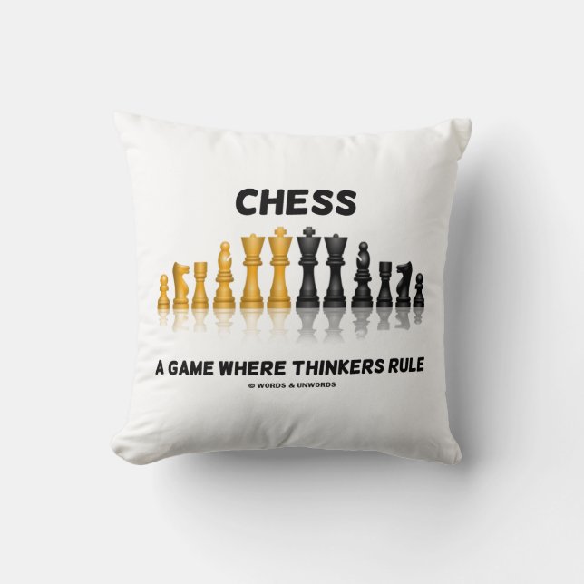 Coussin Échecs Un Jeu Où Les Penseurs Régissent (Jeu D'Éch (Recto)