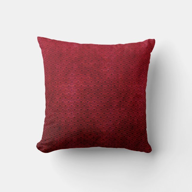 Coussin Échelle de poissons japonaise fraîche de rouge de (Recto)