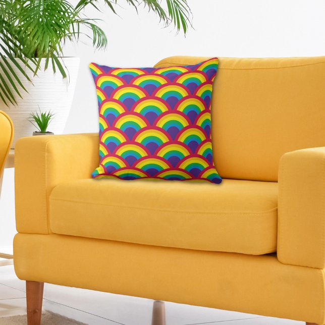 Coussin Échelle de sirène arc en arc (Créateur téléchargé)