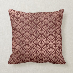 Coussin Échelles roses de coquillages de Bourgogne d'en