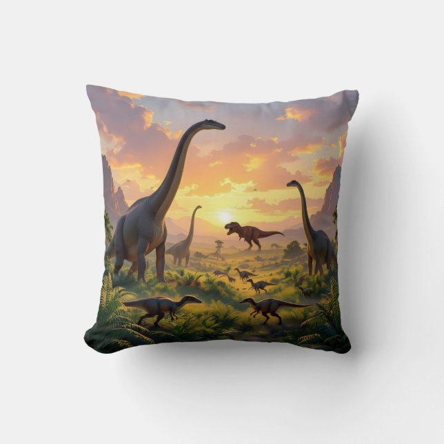 Coussin Échos du monde antique - Fantastique préhistorique (Recto)
