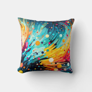 Coussin Éclaboussure de couleur
