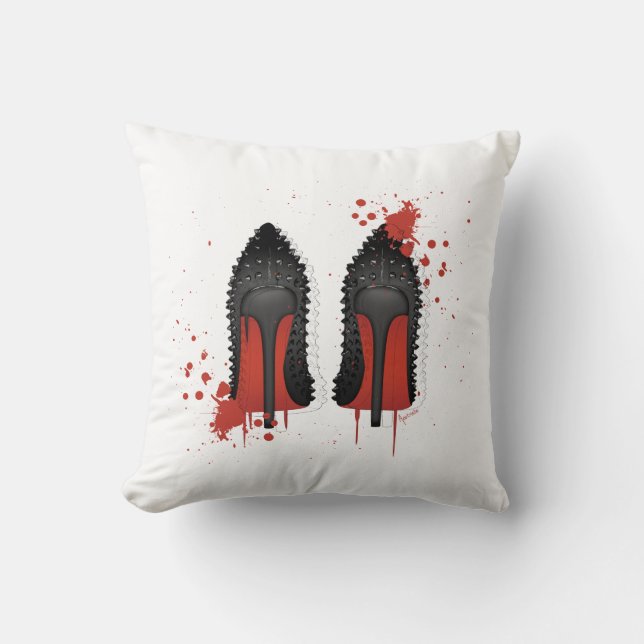 Coussin Éclaboussures et égouttements de LOUBOUTIN (Recto)
