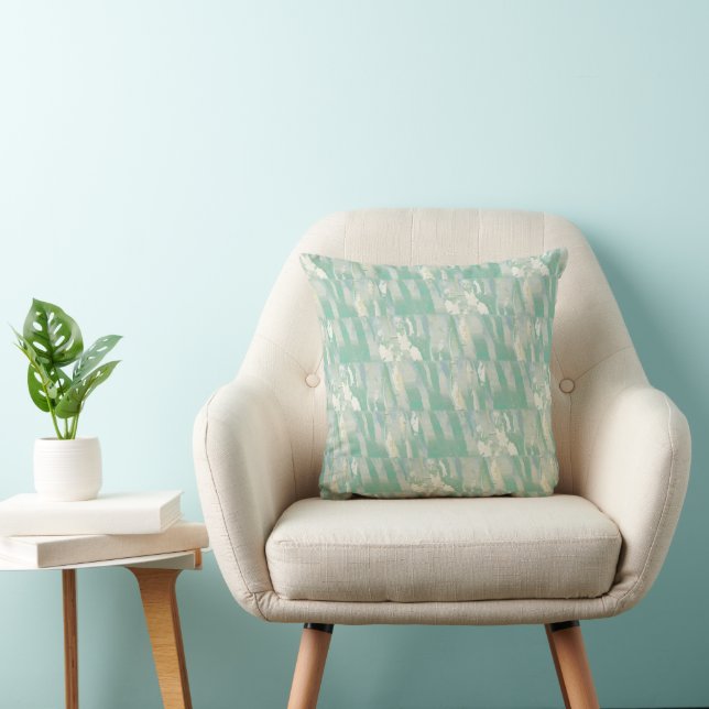 Coussin Éclairage sur vert (Chaise)