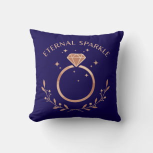 Coussin Éclat Éternel Élégante Bague de Diamants en Or R