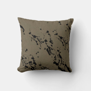 Coussin Éclat noir et goutte