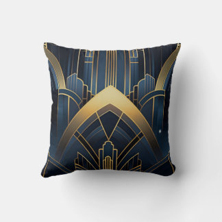 Coussin Éclat Urbain en Art Deco