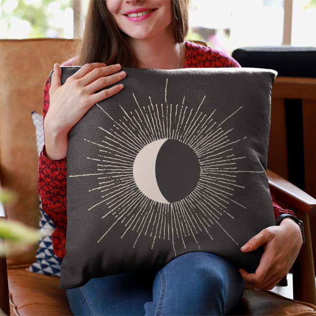 Coussin Éclipse de la lune Abstraite (Créateur téléchargé)