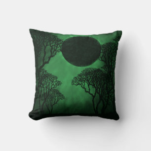 Coussin Eclipse Forêt Noire, Vert