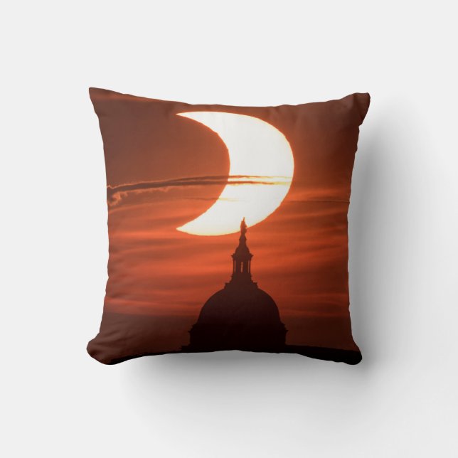 Coussin Éclipse solaire 2021 (Recto)