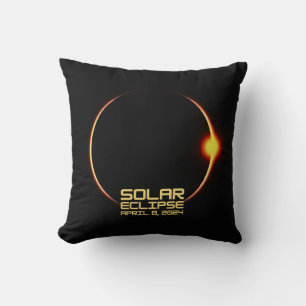 Coussin Éclipse solaire 8 avril 2024