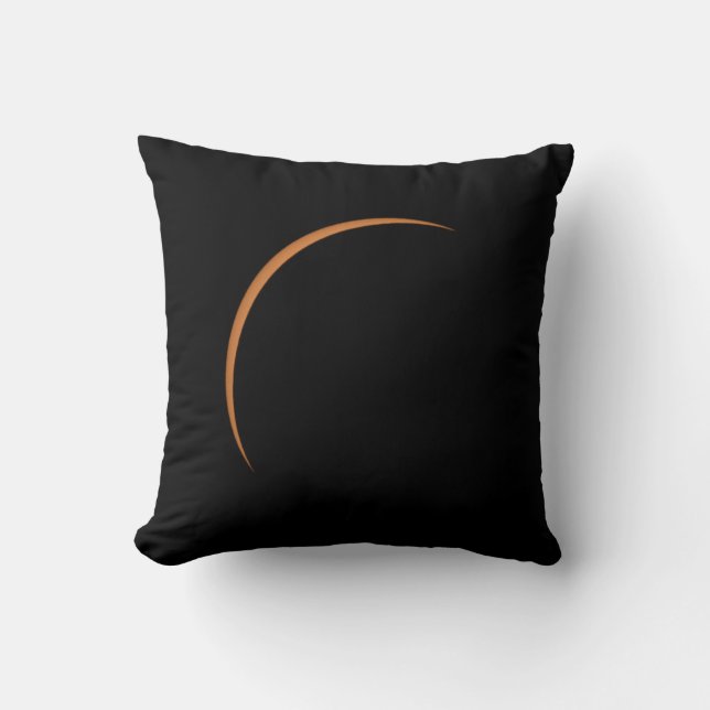 Coussin Éclipse solaire partielle maximale (Recto)