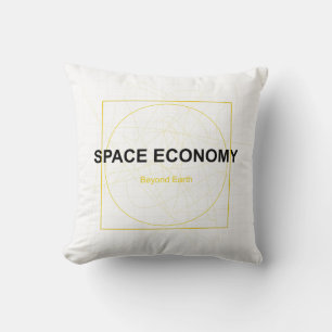 Coussin Économie spatiale – L'avenir est au-delà de la Ter