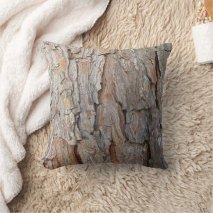 Coussin Écorce d'arbre chute motifs automnaux