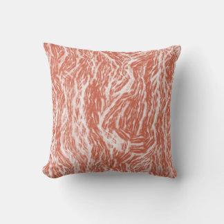 Coussin Écorce ocre Abstraite