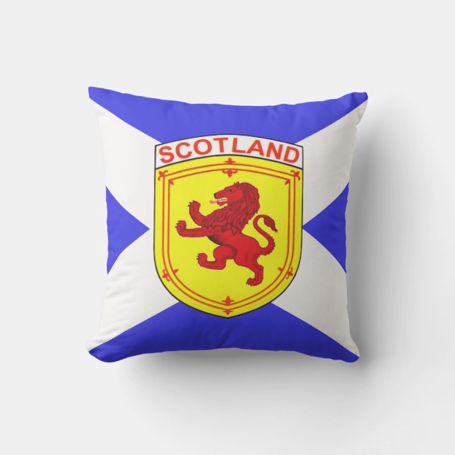 Coussin Ecosse, Lion Rampant, Ancien drapeau d'Ecosse (Recto)