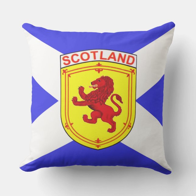 Coussin Ecosse, Lion Rampant, Ancien drapeau d'Ecosse (Recto)