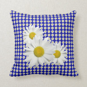 Coussin Écrasement frais de marguerite blanche
