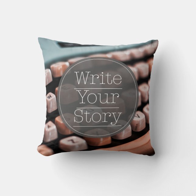 Coussin Écrire votre histoire (Recto)
