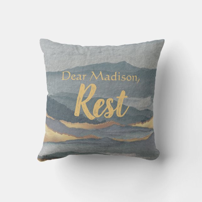 Coussin Écriture de repos (Verso)