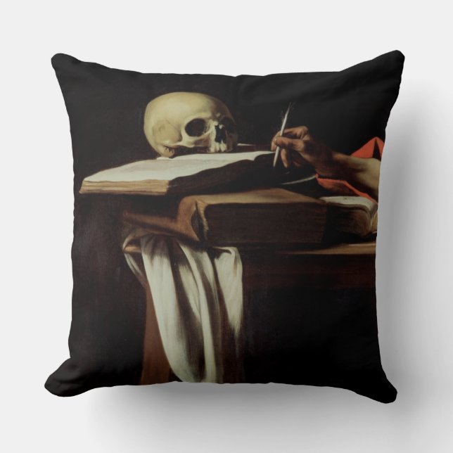 Coussin Écriture de St Jerome, c.1604 (détail de 64911) (Recto)