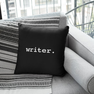 Coussin Écrivain noir