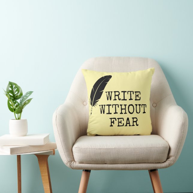 Coussin Écrivez sans peur, éditez sans pitié Écrivains (Chaise)