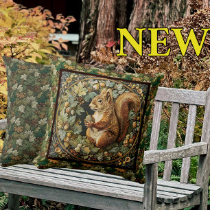Coussin Écureuil d'automne William Morris écureuil de la c