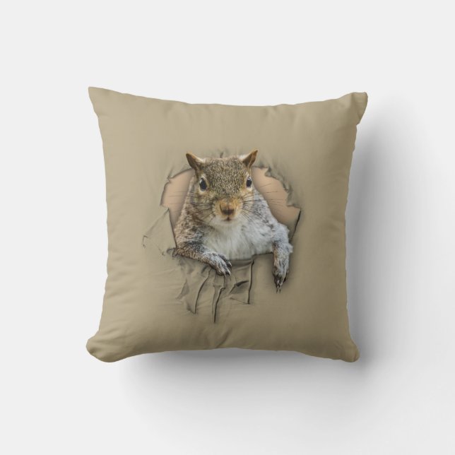 Coussin Écureuil de chemise arraché (Recto)