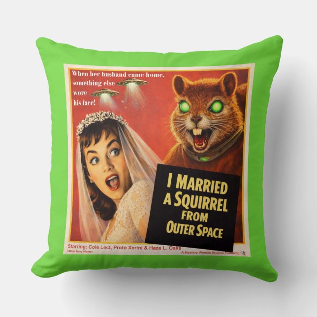 Coussin Écureuil de l'espace (Recto)