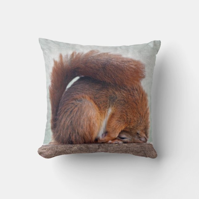 Coussin Écureuil Lotus (Recto)