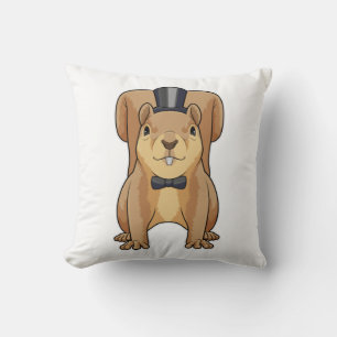 Coussin Écureuil marié en costume