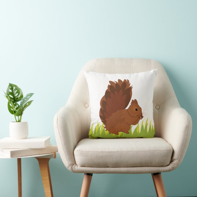 Coussin Écureuil Mignon Animal  (Chaise)