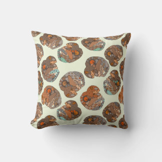 Coussin écureuils en pelage