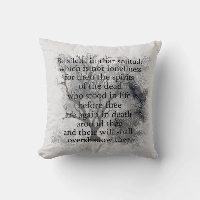 Coussin Edgar Allan Poe Poem (Recto)