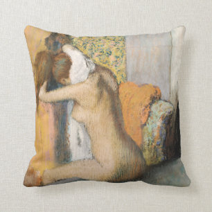 Coussin Edgar Degas   après Bath, cou de séchage de femme