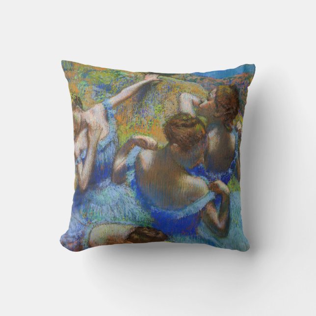 Coussin Edgar Degas - Danseurs Bleus (Recto)