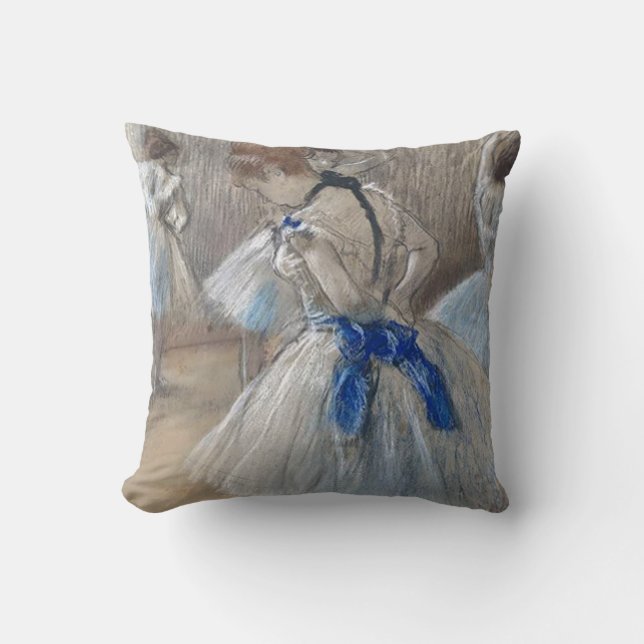 Coussin Edgar Degas, Danseuse de ruban bleu (Recto)