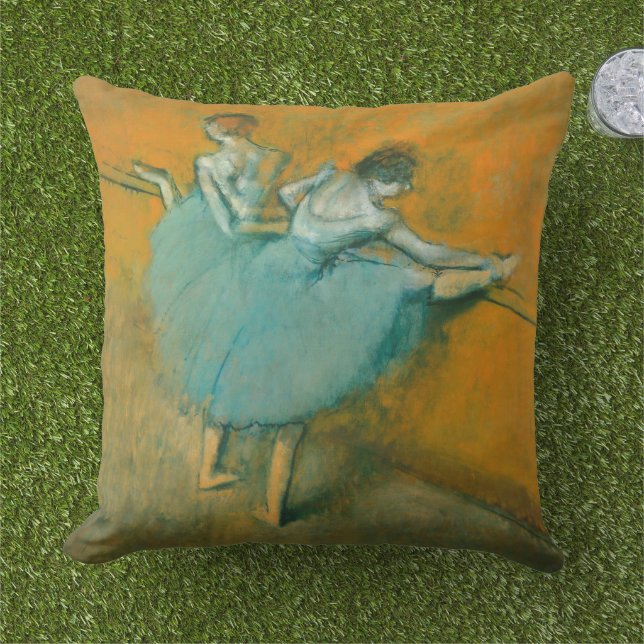 Coussin Edgar Degas Danseuses à la barre Impression : Art  (Herbe)