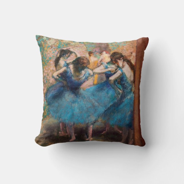 Coussin Edgar Degas - Danseuses en bleu (Recto)