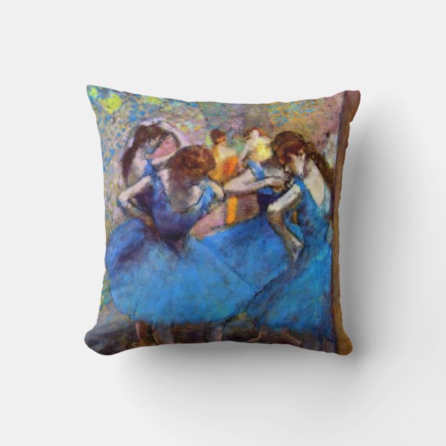 Coussin Edgar Degas - Danseuses en bleu - Amateur de danse (Recto)