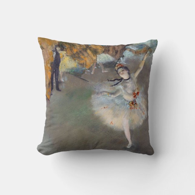 Coussin Edgar Degas - L'Étoile / Danseuse sur la Scène (Recto)