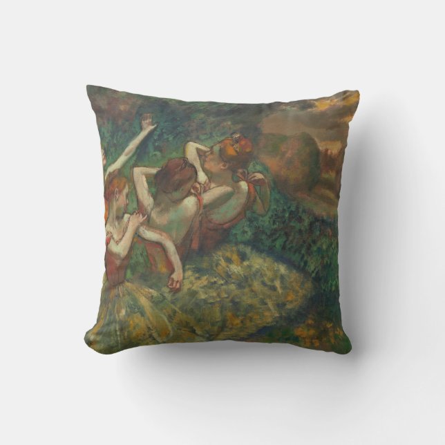 Coussin Edgar Degas Quatre Danseurs Impressionniste (Recto)